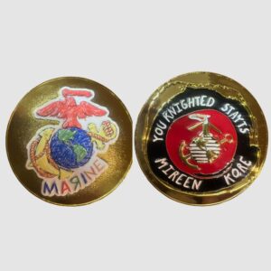 USMC Crayon Challenge Coin